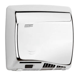 Saniflow M17AC SPEEDFLOW® PLUS Hand Dryer - Bright (Polished) Stainless Steel High-Speed HEPA Universal Voltage ADA