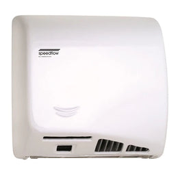 Saniflow® M17AF SPEEDFLOW® PLUS Hand Dryer - Cast Iron White Epoxy High-Speed HEPA Universal Voltage ADA