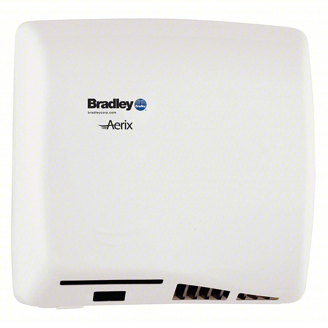 Bradley Aerix Hand Dryer-ADA Compliant White Steel - 100 -240 Volt