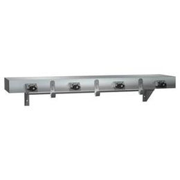 Utility Shelf Stainless Steel With Mop Holders, Drying Rod and Rag Hooks 36"