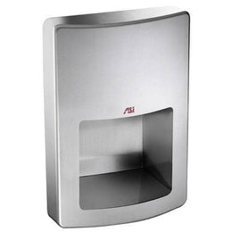 Automatic Hand Dryer, 220-240 Volt, Recessed-Mounted, Stainless Steel ASI 20199-2
