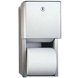 Twin Hide-A-Roll Toilet Paper Dispenser with Lock and Key
