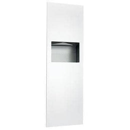 Piatto Recessed Paper Towel Dispenser and Waste Receptacle, White Phenolic Door, 17-1/4" x 54 x 6-9/16"" ASI 6462-00