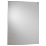 Commercial Restroom Mirror, Frameless Stainless Steel Mirror With Tempered with Masonite Backing