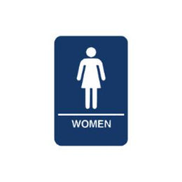 ADA Women Restroom Sign With Braille