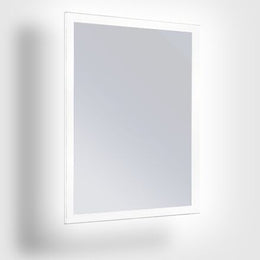 ASI 0641-2436 Frameless - Plate Glass w/ Frosted Border - LED Lighted - 24" X 36" - Surface Mounted