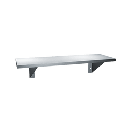 ASI 0692-624 Shelf - Stainless Steel - 6”D X 24”L - Surface Mounted