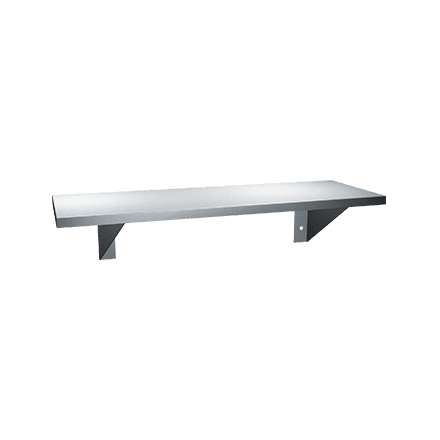ASI 0692-824 Shelf - Stainless Steel - 8”D X 24”L - Surface Mounted