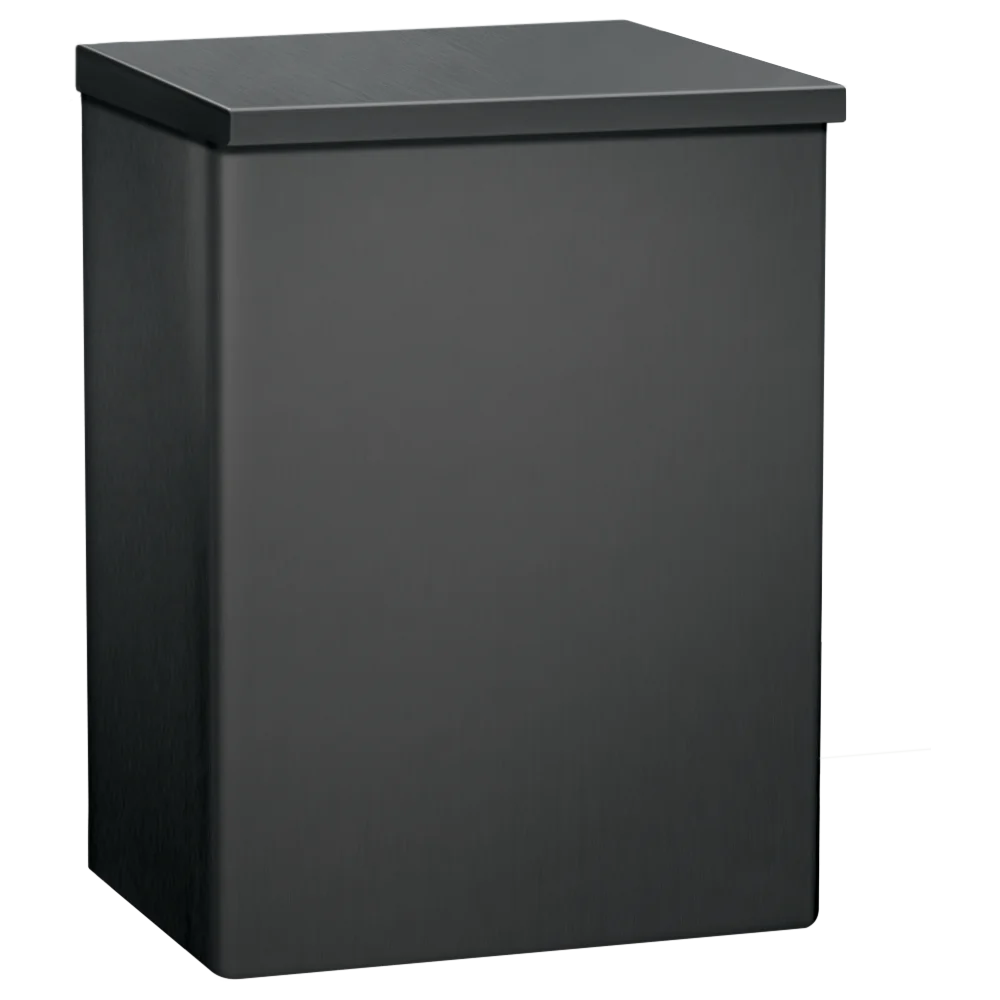 ASI 0852-41 Matte Black - Sanitary Waste Disposal - Surface Mounted