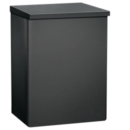ASI 0852-41 Matte Black - Sanitary Waste Disposal - Surface Mounted