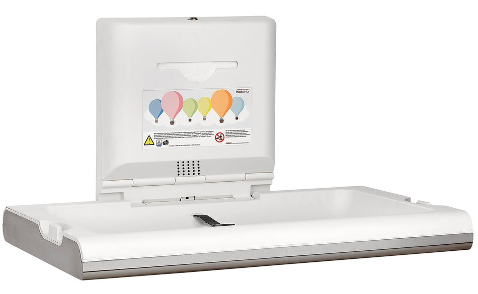 CP0016HCS-I Satin Stainless Steel SANIFLOW HORIZONTAL BABYMEDI WITH IONIZER