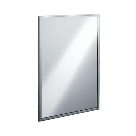 ASI 20650-B1830 Roval™ - Mirror - Stainless Steel, Inter-Lok Frame - Tempered Glass (-B) - 18"W X 30"H