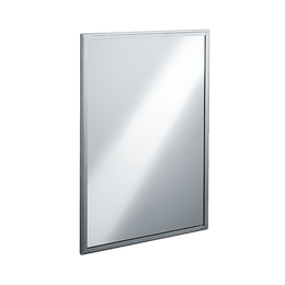 ASI 20650-B1836 Roval™ - Mirror - Stainless Steel, Inter-Lok Frame - Tempered Glass (-B) - 18"W X 36"H