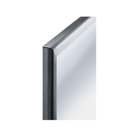 ASI 20650-1836 Roval™ - Mirror - Stainless Steel, Inter-Lok Frame - Plate Glass - 18"W X 36"H
