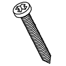 ASI 3901 2 Pan Head Sheet Metal Screws, 2-1/2” long 