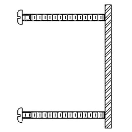 ASI 3932 Kit for Installing thru 1/2“ Thick Partitions (1 Per Flange)  