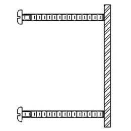 ASI 3932 Kit for Installing thru 1/2“ Thick Partitions (1 Per Flange)  