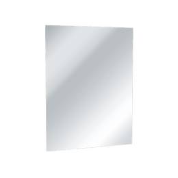 ASI 8026-4824 Frameless Mirror, Type 304 Stainless Steel Surface, #8 Polish (Masonite back) 48"W X 24"H