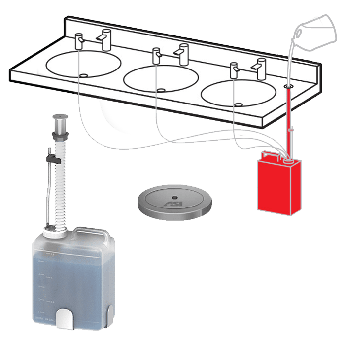ASI-0390 Top Fill Multi-Feed Kit - 6-Dispenser System