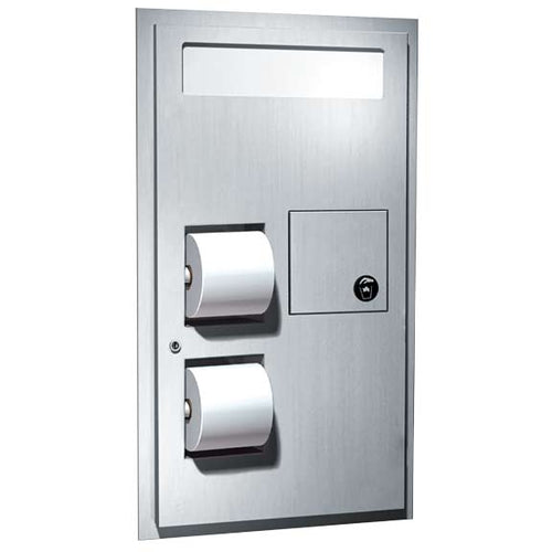 ASI-0482-R Recessed Combo - Seat Cover, TP, Napkin