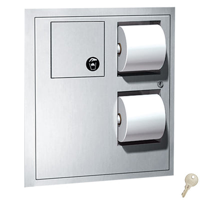 ASI-04823 Recessed Combo - Toilet Paper, Napkin Disposal