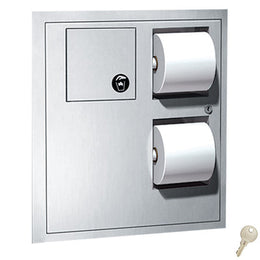 ASI-04823 Recessed Combo - Toilet Paper, Napkin Disposal