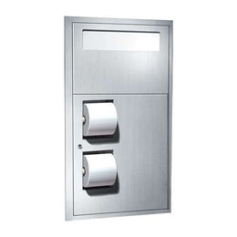 ASI-0485-R Recessed Combo - Seat Cover & Toilet Paper