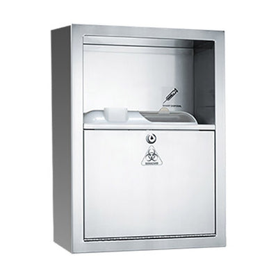 ASI-0548-9 Surface Mount Sharps Container - Stainless