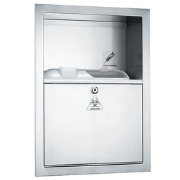 ASI-0548 Recessed Sharps Container - Stainless Steel