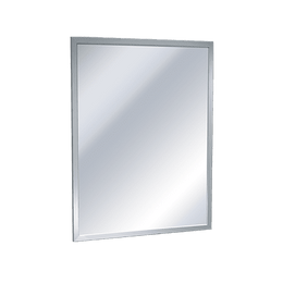 ASI 0600-3854 Mirror - Stainless Steel, Inter-Lok Angle Frame - Plate Glass - 38"W X 54"H