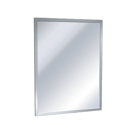 ASI-0600 Mirror-StainlessSteel_Inter-LokAngleFrame-PlateGlass