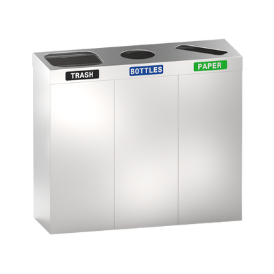 ASI 0834-RB/ 0839-RB Bin Recycling Station - Stainless Steel