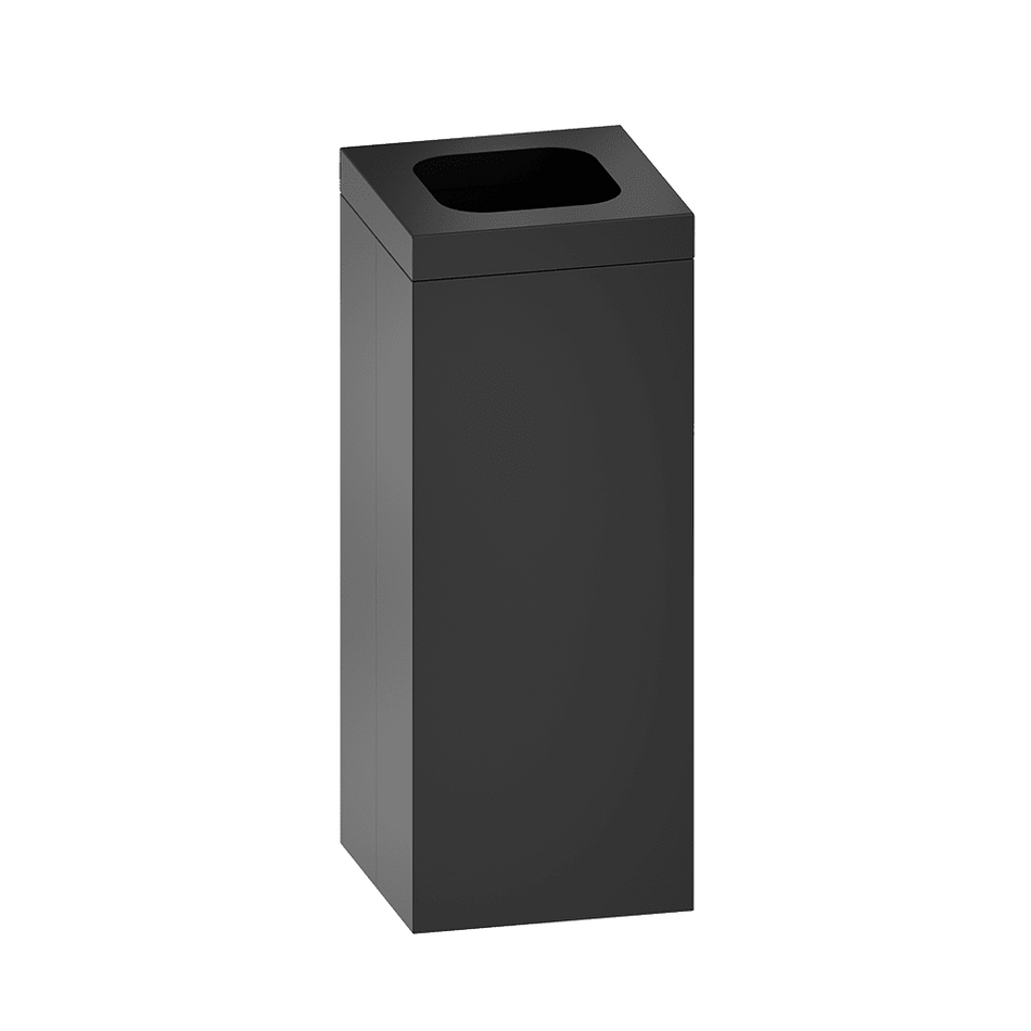 ASI-0839-41 Matte Black Waste Receptacle - 19 Gallon