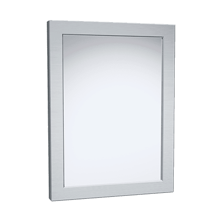 ASI-101-14 Stainless Steel Framed Mirror - Rear Mounting
