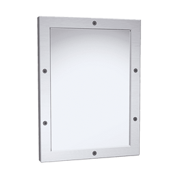 ASI-105-14 Stainless Steel Framed Mirror - Front Mount