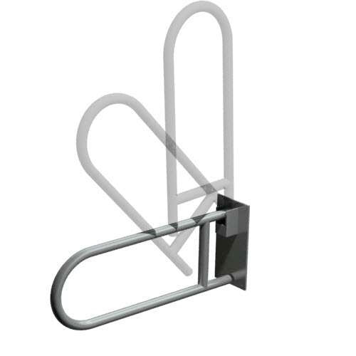 ASI-3451-P-25 Swing-Up Grab Bar - with Toilet Paper Holder