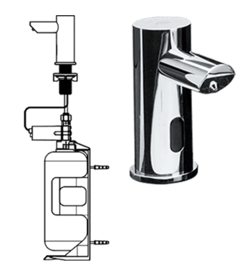 ASI 0391-6-1A Soap Dispenser 6-Pack - Remote Operated, 1 Liter