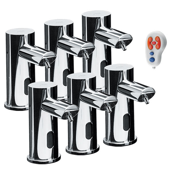 ASI 0393-6-1A Foam Soap Dispenser 6-Pack - Top Fill Battery