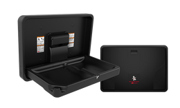 ASI 9014-41 Matte Black Baby Changing Station - Surface Mount