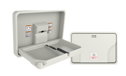 ASI 9014 Horizontal Baby Changing Station - Plastic, Surface Mount