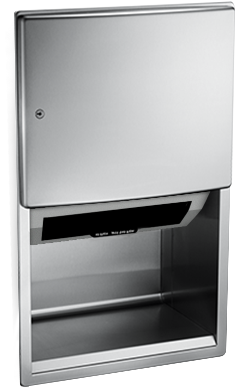 ASI 204523AC Automatic Roll Paper Towel Dispenser - Recessed