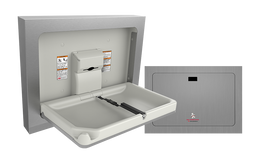 ASI 9018-9 Baby Changing Station - Stainless Steel, Horizontal