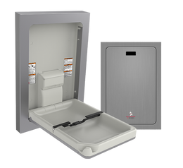 ASI 9017-9 Vertical Baby Changing Station - Stainless Steel