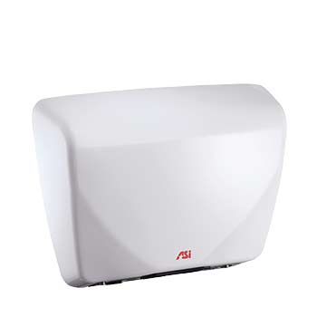 ASI 0184 White Automatic Hand Dryer - Surface Mounted, Commercial