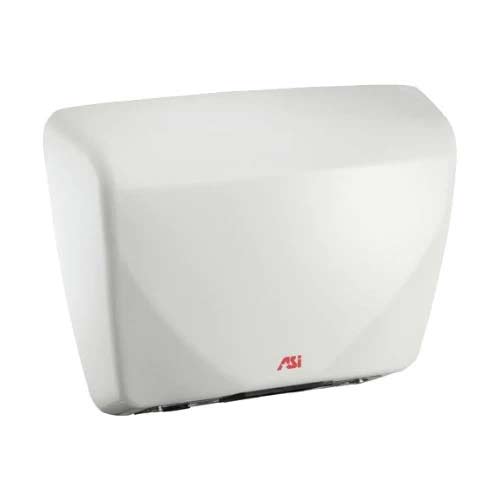 ASI 0185 Automatic Hand Dryer - White Steel, Surface Mount