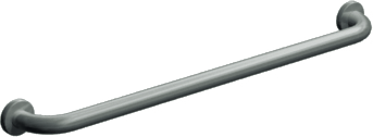 ASI 3501-36 Exposed Flange (1-1/2" O.D) Smooth - Straight Grab Bar, 36”