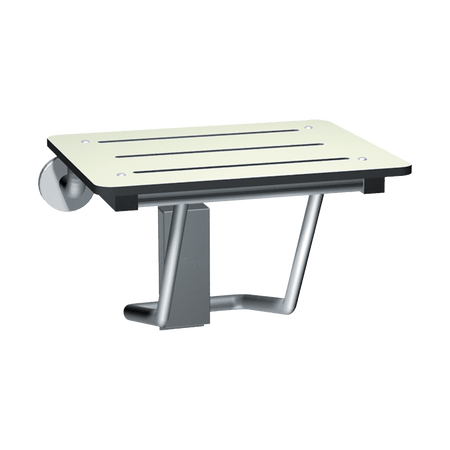 ASI 8203-20 Folding Shower Seat - ADA White Phenolic 20"