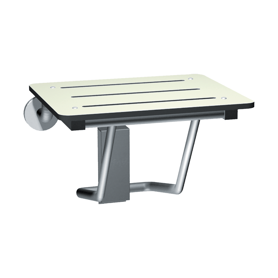 ASI 8203-20 Folding Shower Seat - ADA White Phenolic 20"