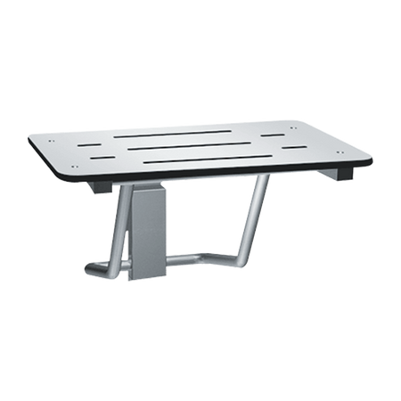 ASI 8203-33 Folding Shower Seat - ADA White Phenolic, 33"