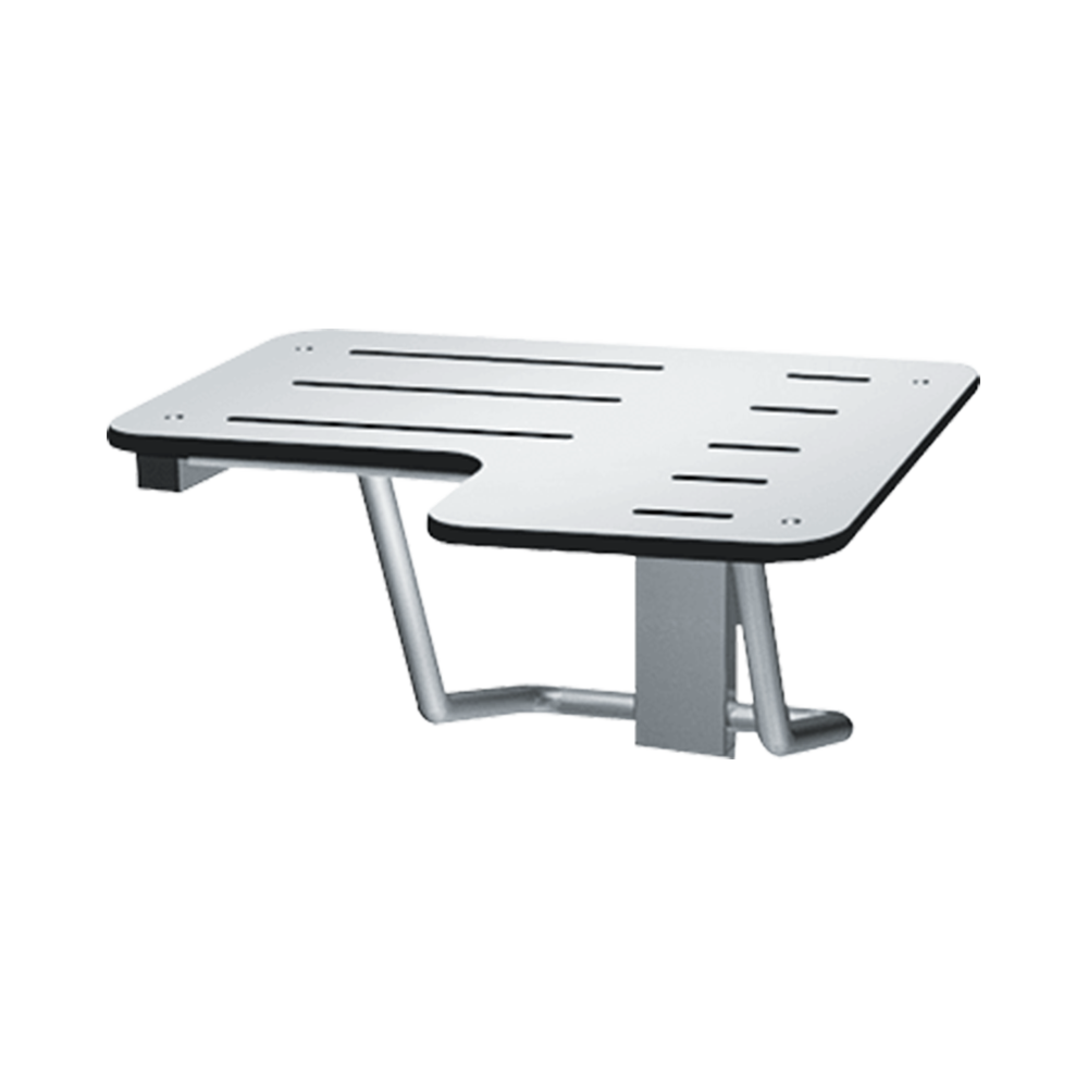 ASI 8206-L-28 ADA Folding Shower Seat - L-Shaped Left Hand
